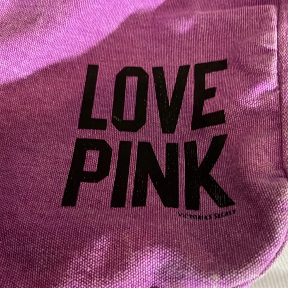 Pink by Victoria Secret large purple vintage tote / beach bag